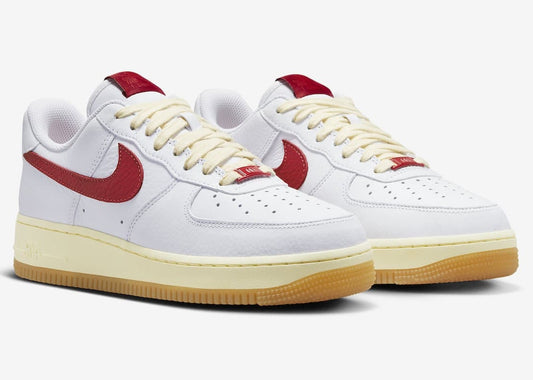 Nike Air Force  WHITE RED GUM