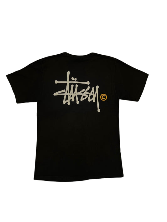 STUSSY - T-shirt noir logo simple