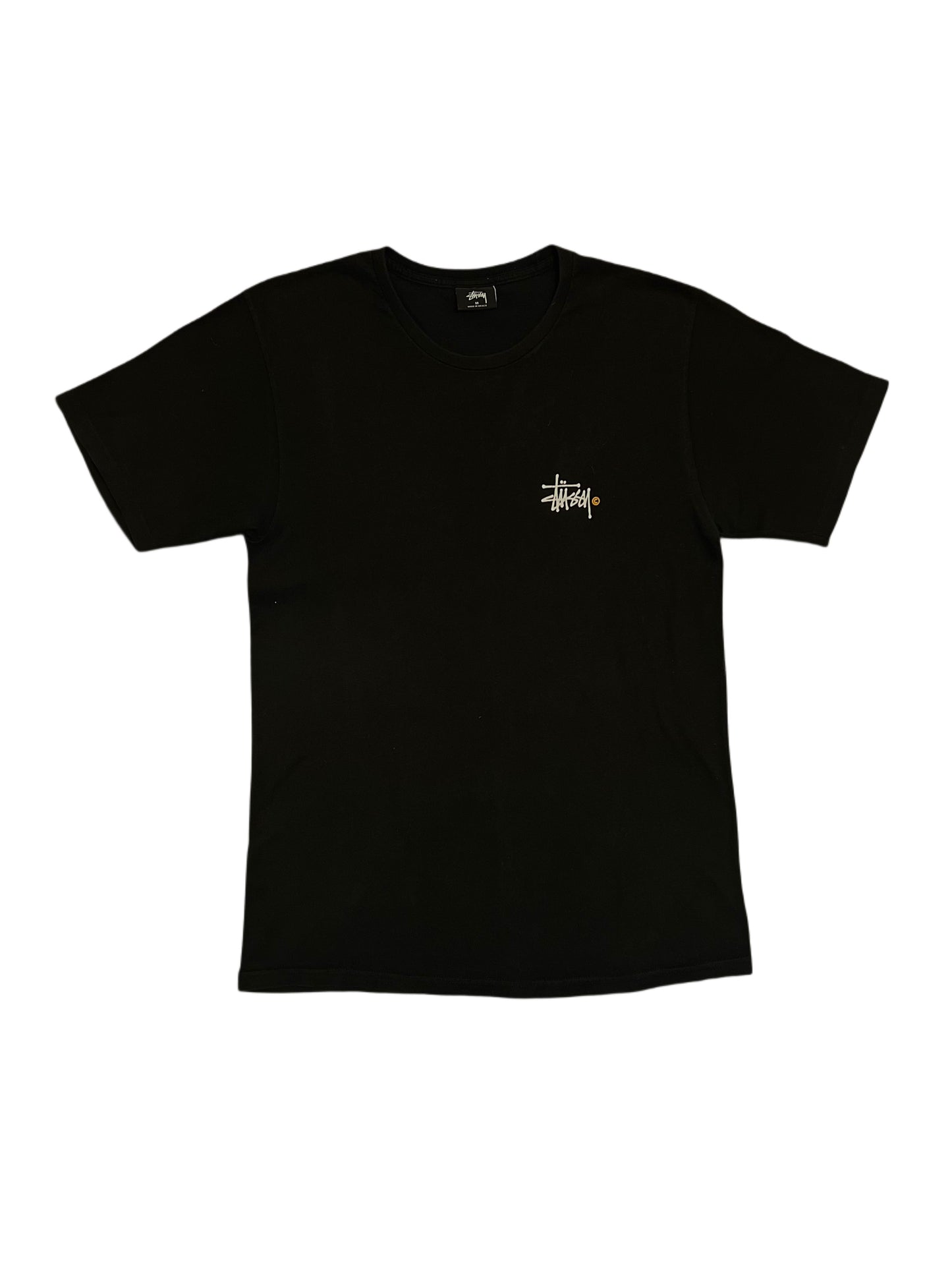 STUSSY - T-shirt noir logo simple