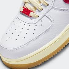 Nike Air Force  WHITE RED GUM