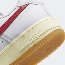 Nike Air Force  WHITE RED GUM