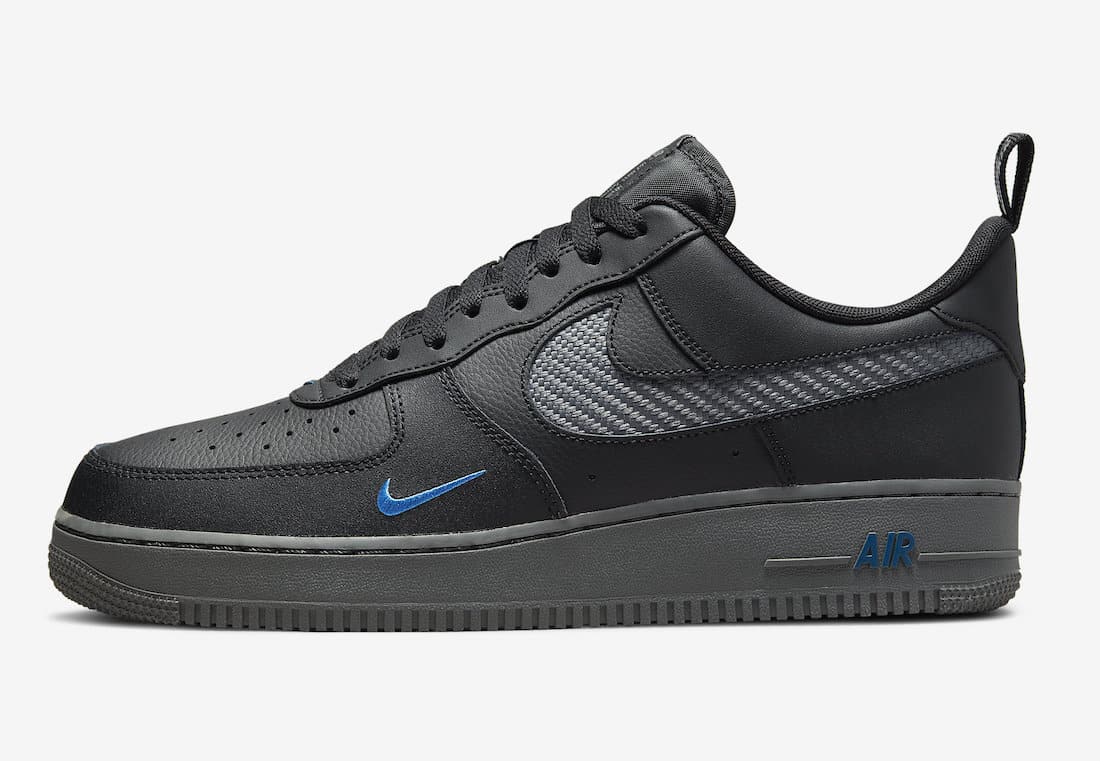 Nike Air Force 1 LOW  "CARBON BLACK BLUE"