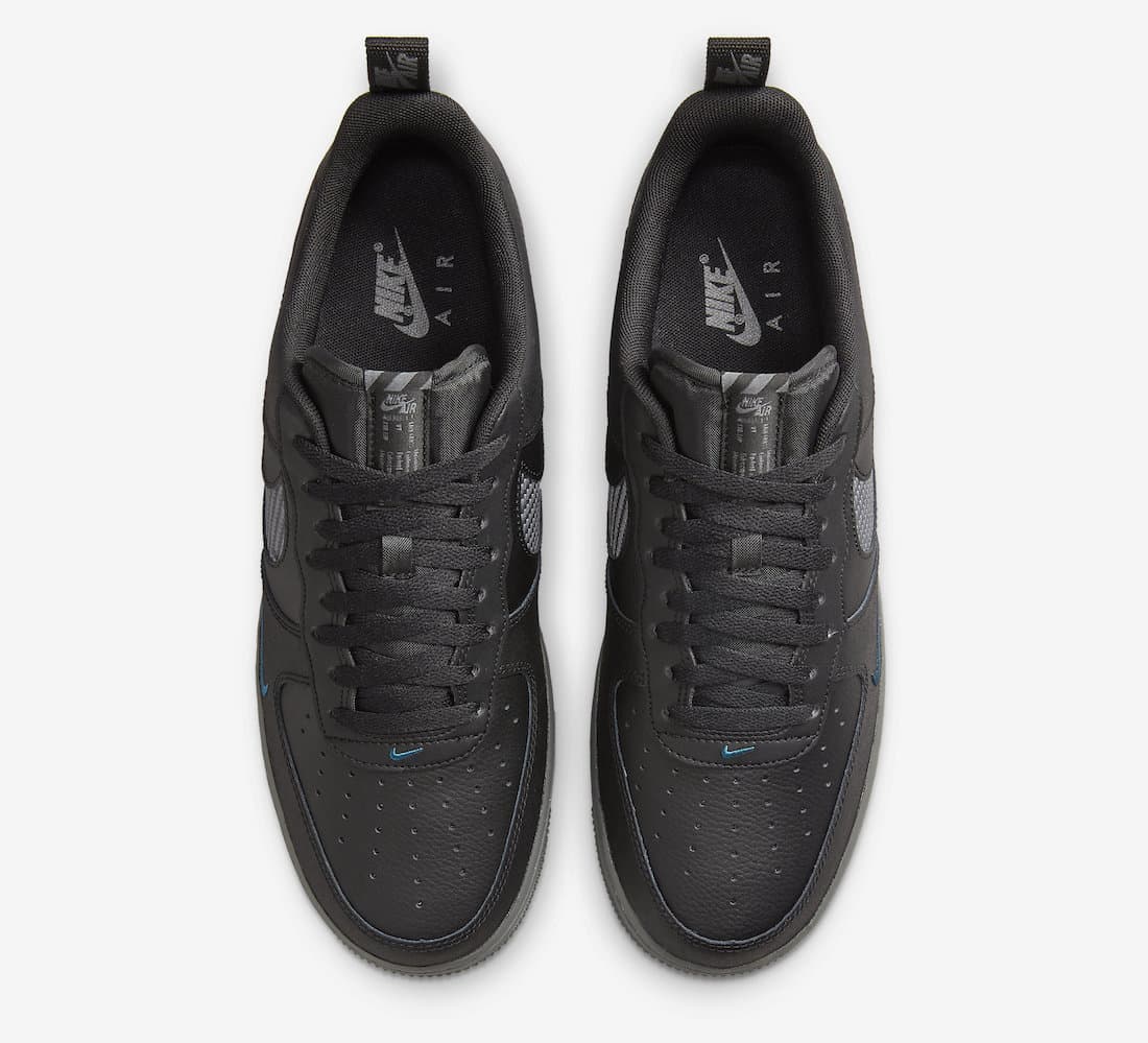 Nike Air Force 1 LOW  "CARBON BLACK BLUE"